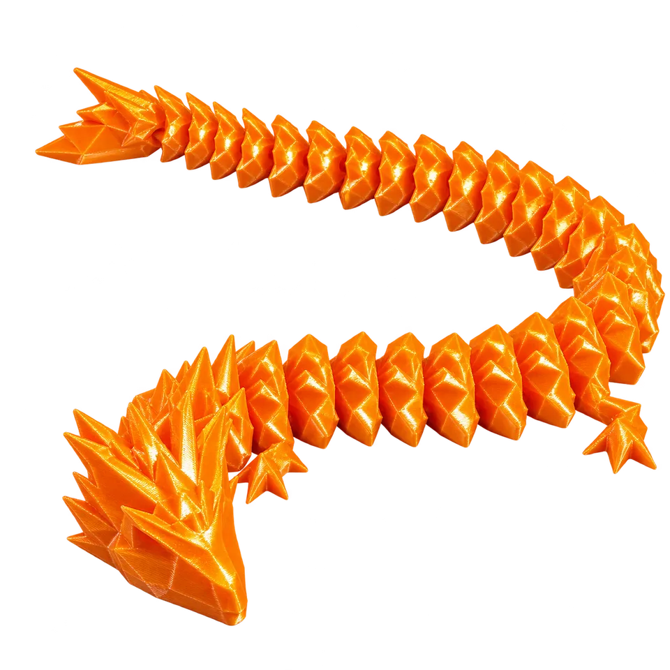 Dragão Cristal Articulado 40 cm