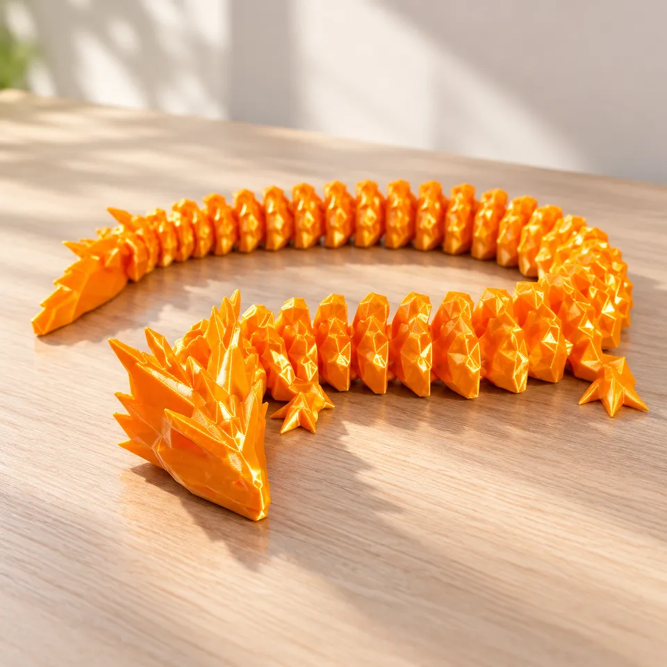 Dragão Cristal Articulado 40 cm