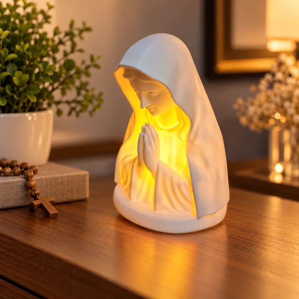 Luminária Nossa Senhora com Vela LED