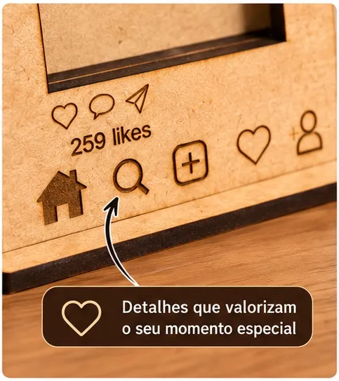 Porta-Retrato Instagram em MDF