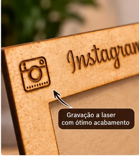 Porta-Retrato Instagram em MDF
