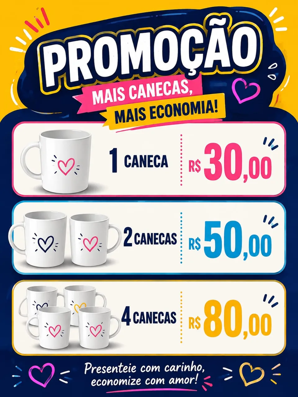 Caneca de Cerâmica Personalizada
